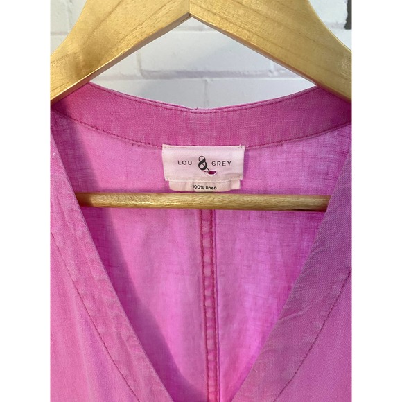LOFT Lou and Grey Women's Pink Maxi Linen Dress - Picture 4 of 6
